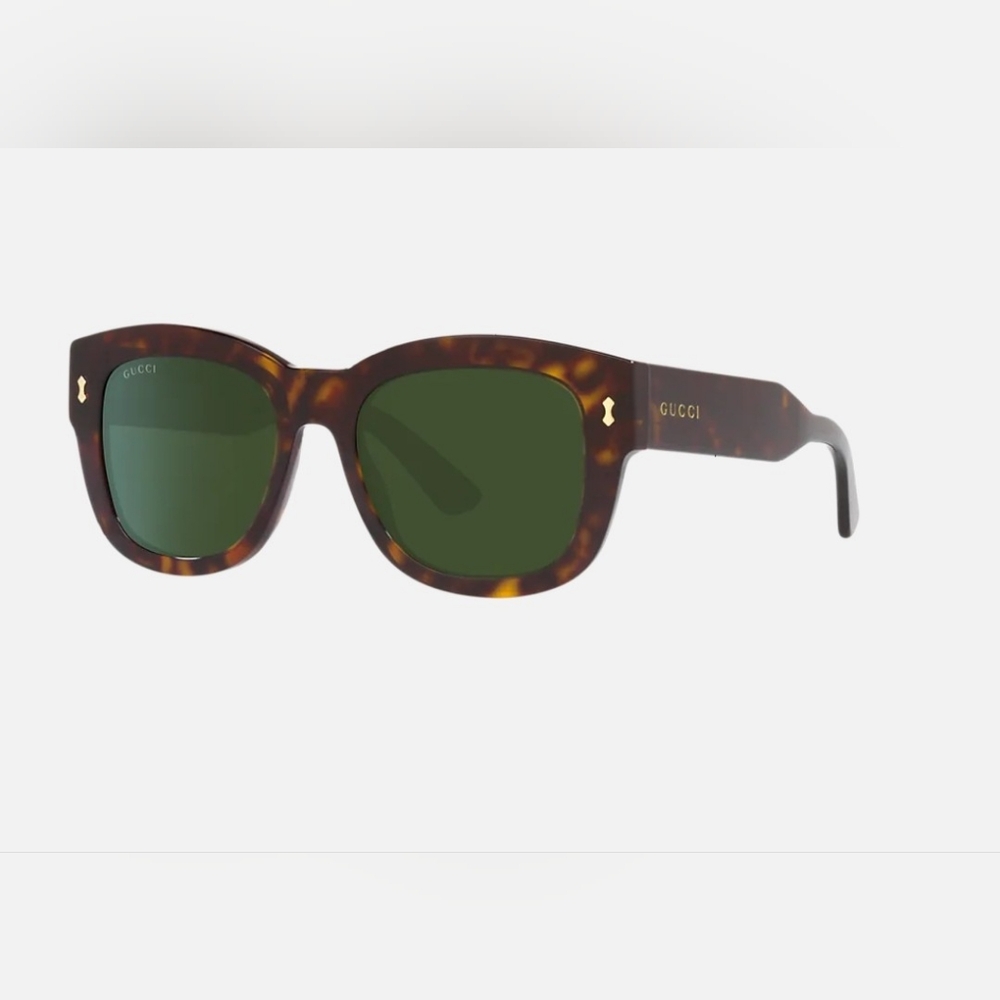 Gucci Brown Sunglasses with Green Lenses